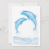 Waterverf Dolphin Notecard Notitiekaartje (Voorkant)
