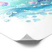 Waterverf Dolphin Poster (Hoek)