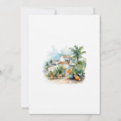 Waterverf Dominicaanse Republiek Bestemming Bruilo Kaart (Achterkant)