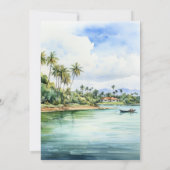 Waterverf Dominicaanse Republiek Bestemming Bruilo Kaart (Achterkant)