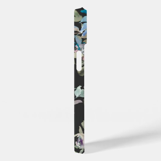 Waterverf donkerbruin boho bloemenschrift naam Case-Mate iPhone case (Achterkant / Rechts)