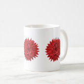 Waterverf Donkerrood Bloem Koffiemok (Voorkant rechts)