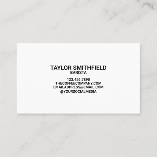 Waterverf Donut Bakery Trendy Visitekaartje (Achterkant)