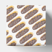Waterverf Donut Chocolade Hand Getekend Eclair Bedankdoosjes (Bovenkant)