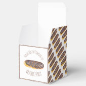 Waterverf Donut Chocolade  Hand Getekend  Eclair   Bedankdoosjes (Geopend)