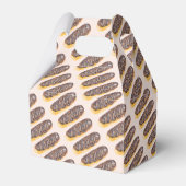 Waterverf Donut Chocolade Hand Getekend Eclair Bedankdoosjes (Achterkant)