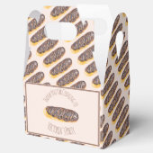 Waterverf Donut Chocolade Hand Getekend Eclair Bedankdoosjes (Geopend)