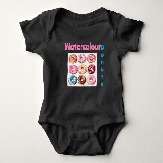 Waterverf Donut Delight Romper (Voorkant)