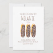 Waterverf Donut Derde verjaardag Zoete clairs Kaart (Voorkant)