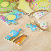 Waterverf Donut Legpuzzel (Zijkant)