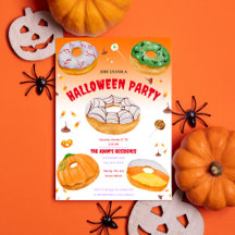 Waterverf Donut-licious Halloween Snoep Party