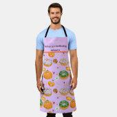 Waterverf Donut-licious Happy Halloween Snoep Schort (Gedragen)