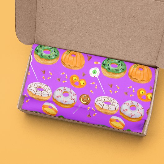 Waterverf Donut-licious Happy Halloween Snoep Tissuepapier