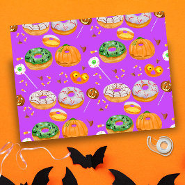 Waterverf Donut-licious Happy Halloween Snoep Tissuepapier
