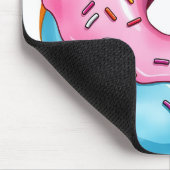 Waterverf Donut met Icing en Sprinkles op wit Muismat (Hoek)