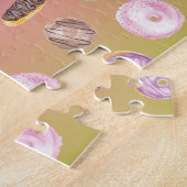 Waterverf Donut Ombre Rainbow Colorful Legpuzzel (Zijkant)