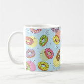  waterverf donut patroon Blauw Koffiemok (Links)