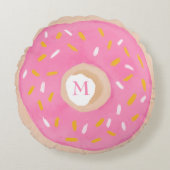 Waterverf Donut Rond Kussen (Voorkant)