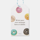 Waterverf Donut Sweet Baby shower Hartelijk dank Cadeaulabel (Achterkant)