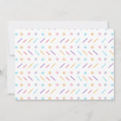 Waterverf Donut Sweet Verjaardagsfotouitnodiging Kaart (Achterkant)