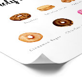  Waterverf Donut teken Poster (Hoek)
