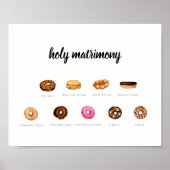 Waterverf Donut teken Poster (Voorkant)
