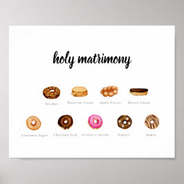  Waterverf Donut teken Poster