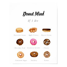 Waterverf Donut teken