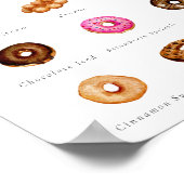  Waterverf Donut teken Poster (Hoek)