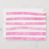 Waterverf Donut Verjaardagsuitnodiging met Foto Kaart (Achterkant)