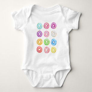 Waterverf donuteert patroon romper