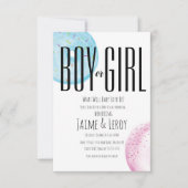 Waterverf donuteert sekse onthult hand-schilderen  kaart (Voorkant)