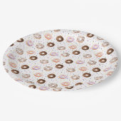 Waterverf-donutpatroon Papieren Bordje (Gekanteld)