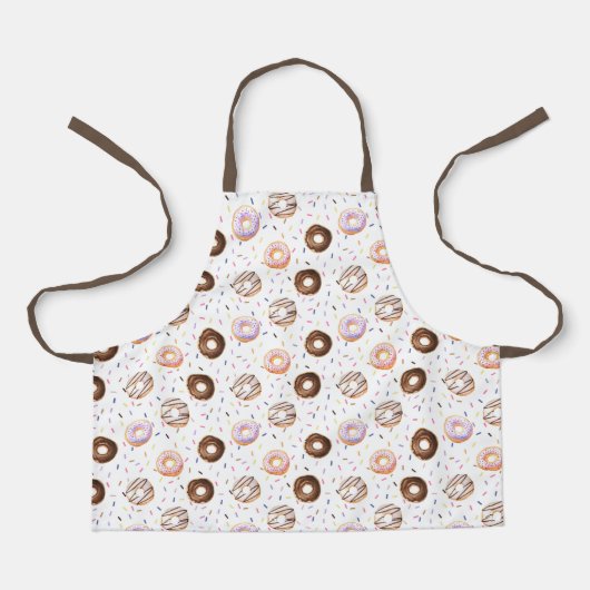 Waterverf-donutpatroon Schort (Voorkant)