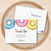 Waterverf Donuts Baby shower Briefkaart