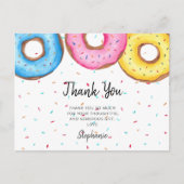 Waterverf Donuts Baby shower Briefkaart (Voorkant)