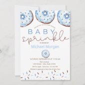 Waterverf Donuts Baby Sprinkle Boy Baby shower Kaart (Voorkant)