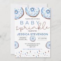 Waterverf Donuts Baby Sprinkle Shower