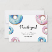 Waterverf donuts bedankt geslacht onthulling (Voorkant)