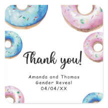 Waterverf donuts dank u Geslacht onthullen