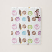 Waterverf Donuts Eclairs Doughnut Kleurrijk Legpuzzel (Verticaal)