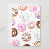 Waterverf Donuts en Luiers Baby shower Kaart (Achterkant)
