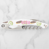 Waterverf donuts handgeschilderd whimiscal Patroon Kurkentrekker (Voorkant)