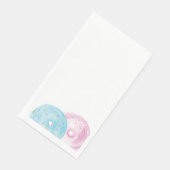 Waterverf donuts handschilderde Baby Servet (Hoek)