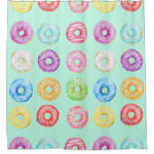 Waterverf donuts Shower Curtain Douchegordijn (Voorkant)