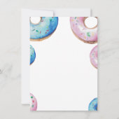 Waterverf Donuts Twin Boy Girl Baby shower Kaart (Achterkant)