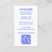 Waterverf Door Vastgoedmakelaar Realtor QR Code Visitekaartje (Achterkant)