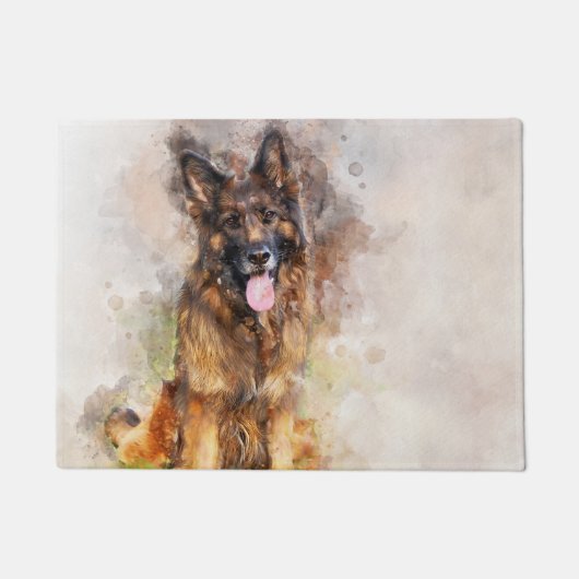 Waterverf Doormat van Shepherd Deurmat (Voorkant)