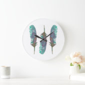 Waterverf dop acrylwand grote klok (Huis)