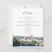 Waterverf Dordogne River Zuid-Frankrijk Detail Kaa Kaart (Voorkant)